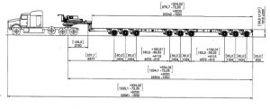 Scheuerle 9 Axle Highway Trailer